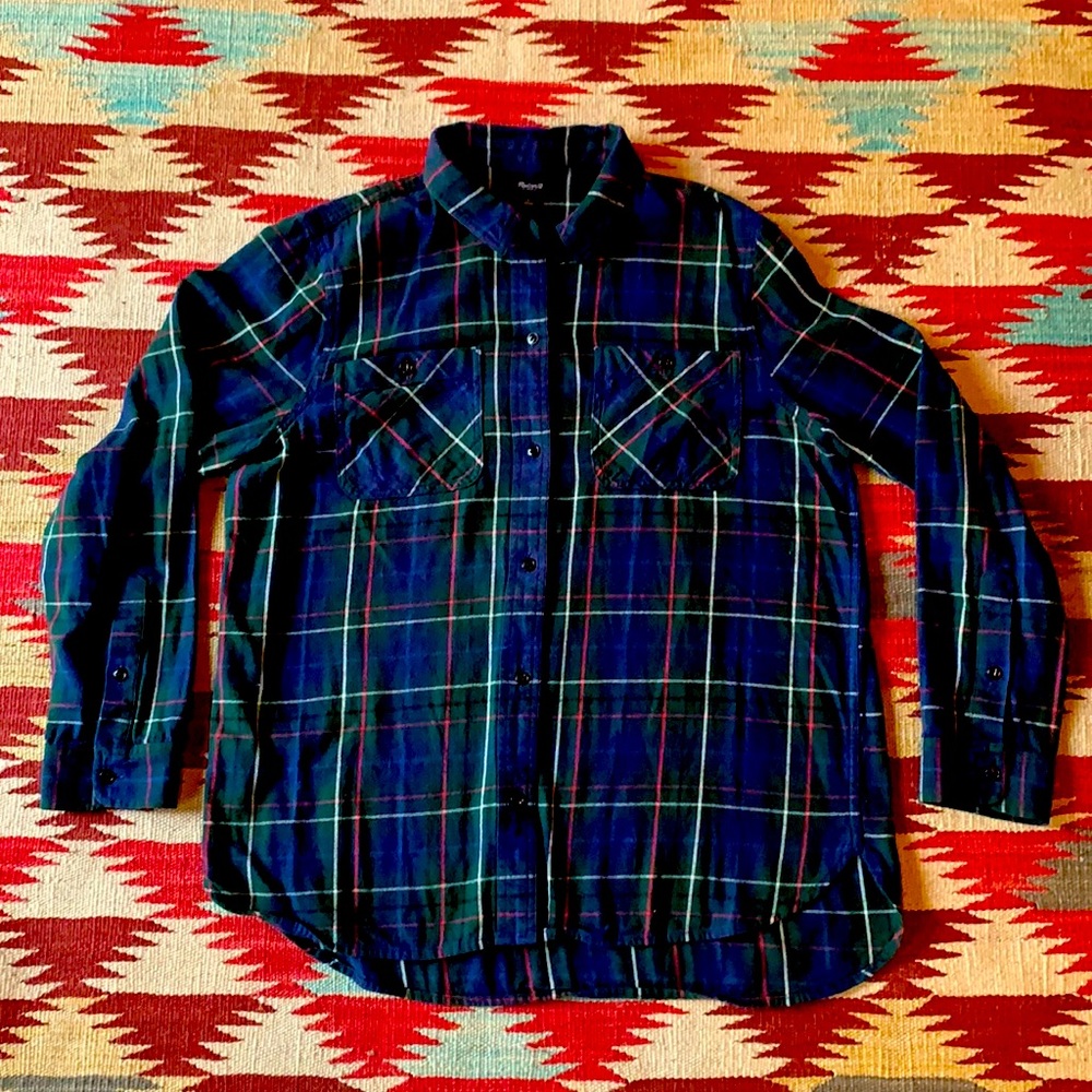 Madewell Flannel Button-Up Size Large
